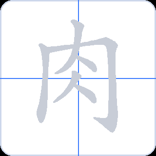 肉 획순