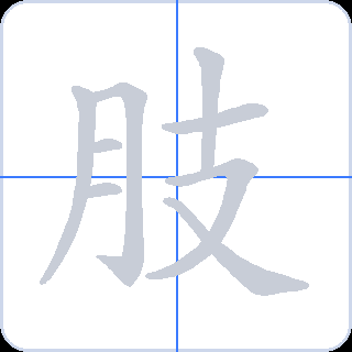 肢 획순