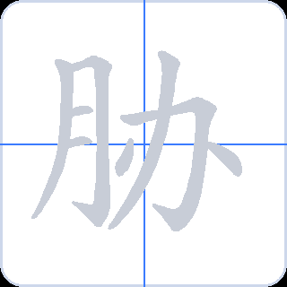 胁 획순