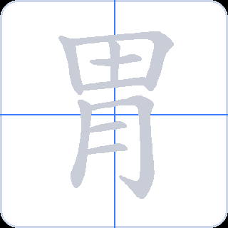 胃 획순