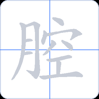 腔 획순