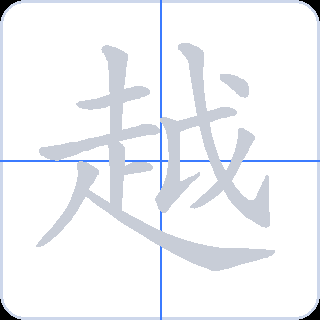 越 획순