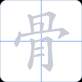 骨 획순