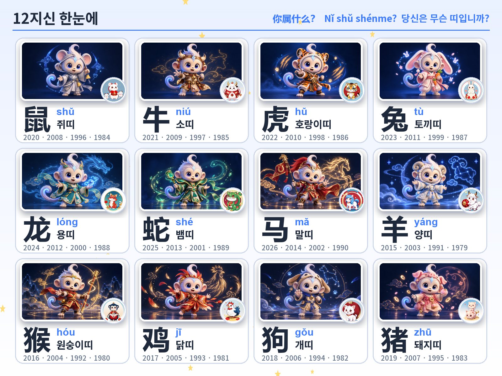 12지신 한눈에