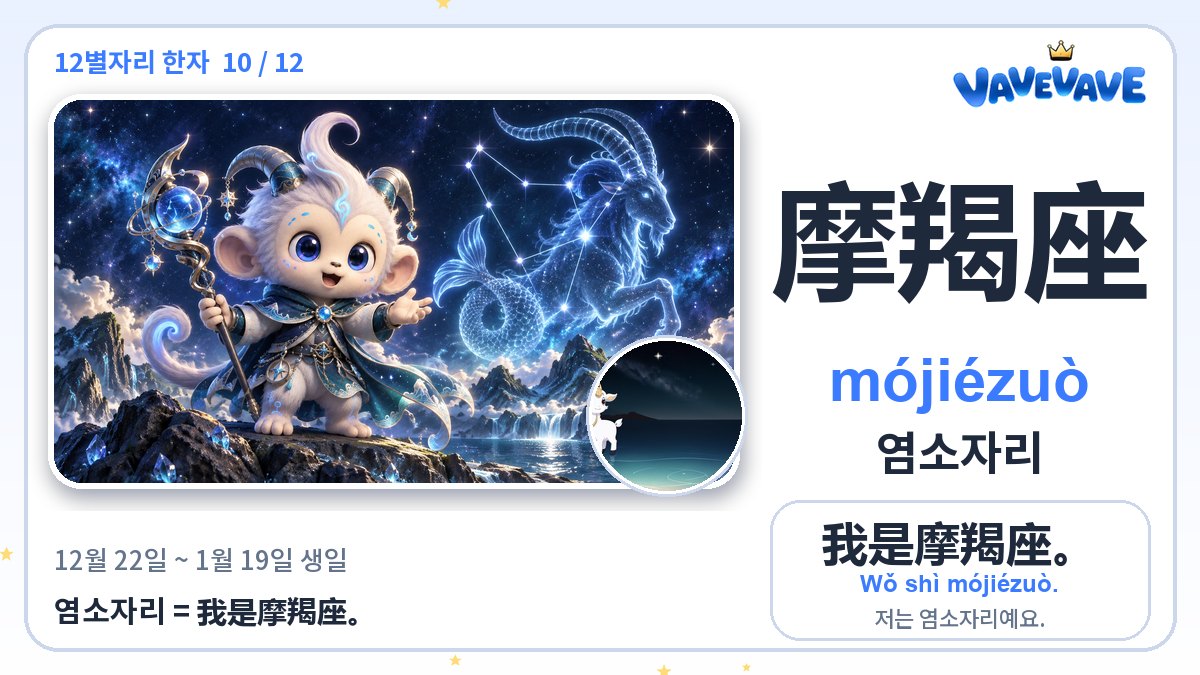 摩羯座 염소자리