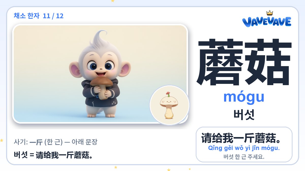蘑菇 버섯